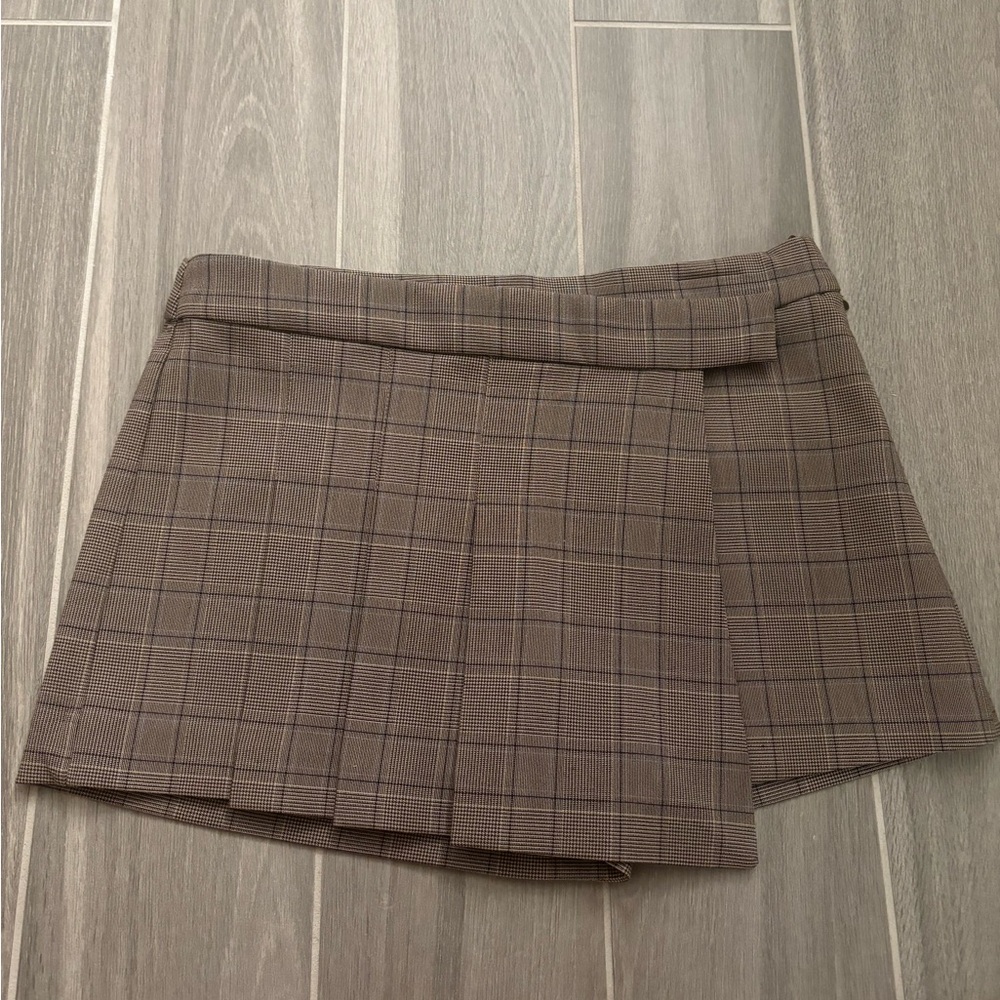 Zara plaid skort